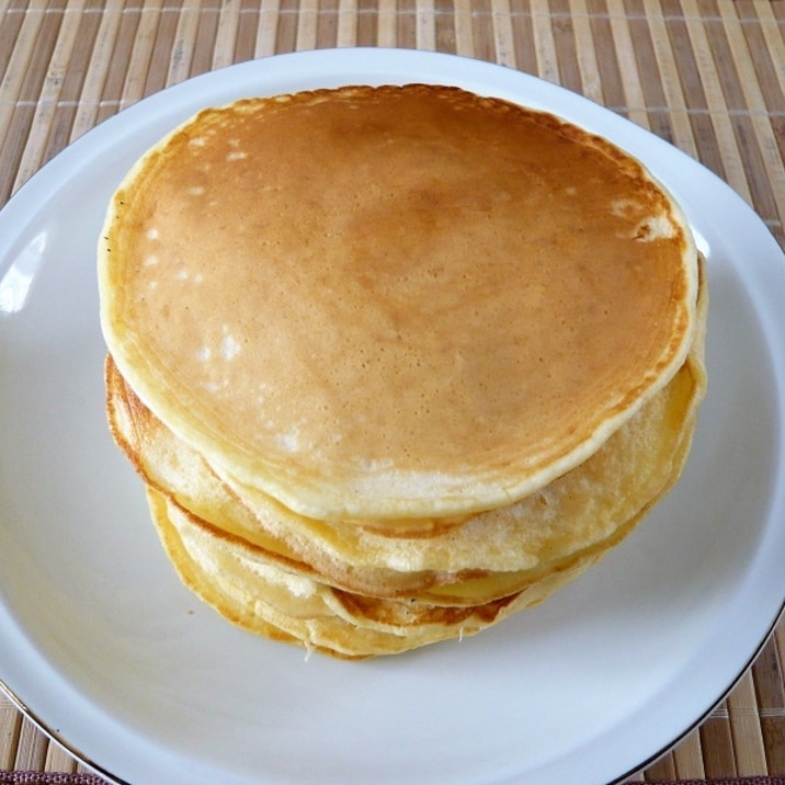 缶詰めシロップでパンケーキ